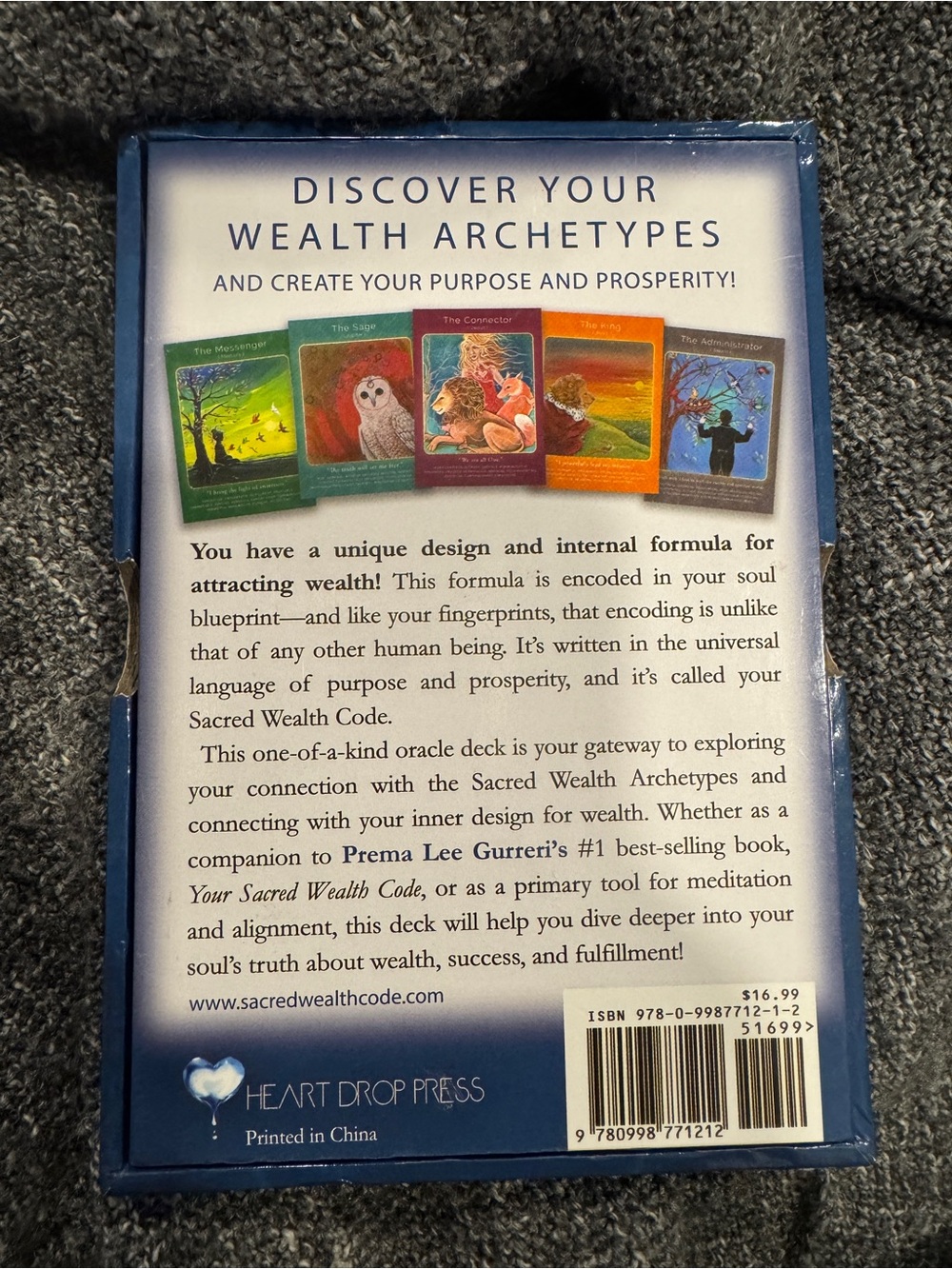 Your Sacred Wealth Code Oracle Cards - Blue - Picture 4 of 4